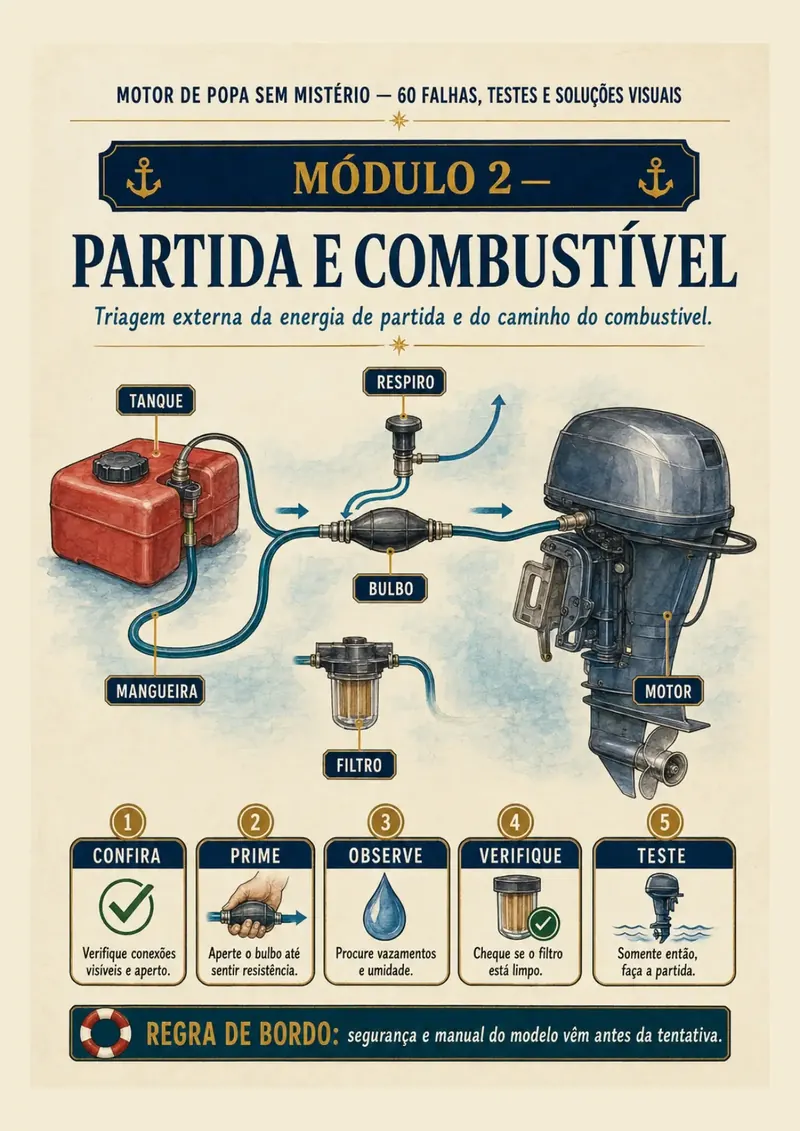 Prévia sobre partida e combustível
